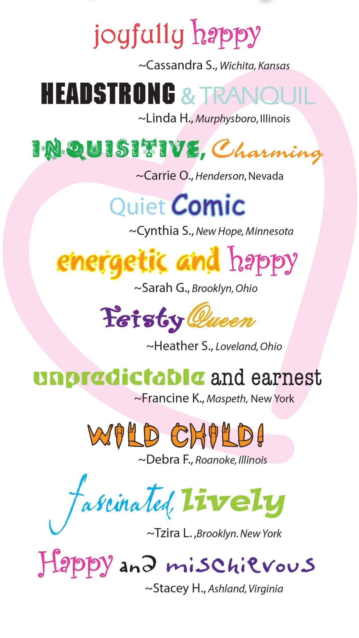 Can You Describe Your Child s Personality Using Only 2 Words 