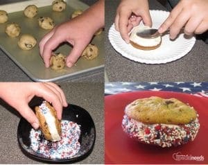 cooking with kids Ice cream sandwiches_steps