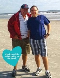 patrick-and-his-father-henry-on-the-beach