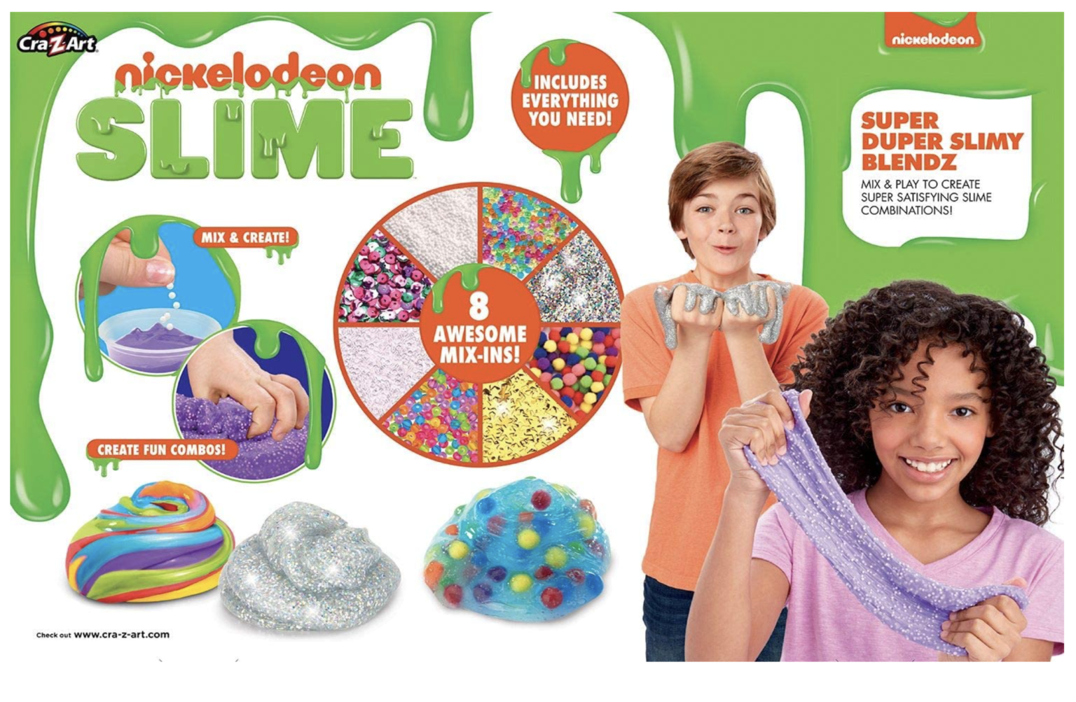 nickelodeon slime super duper slimy blendz value set